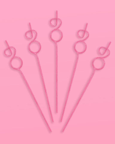 Bling Ring Straws - 16 reusable straws