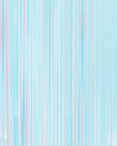 Cloud Nine Curtain - matte blue foil curtain