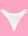 That Bride Thong - ivory rhinestone thong