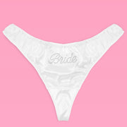 That Bride Thong - ivory rhinestone thong