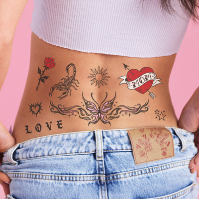 Tatted Up Tats - 28 temporary tattoos