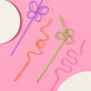 Rainbow Party Straws - 20 reusable straws