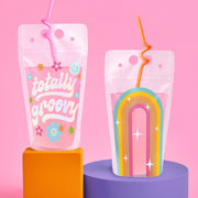Totally Groovy Sippers - 16 drink pouches