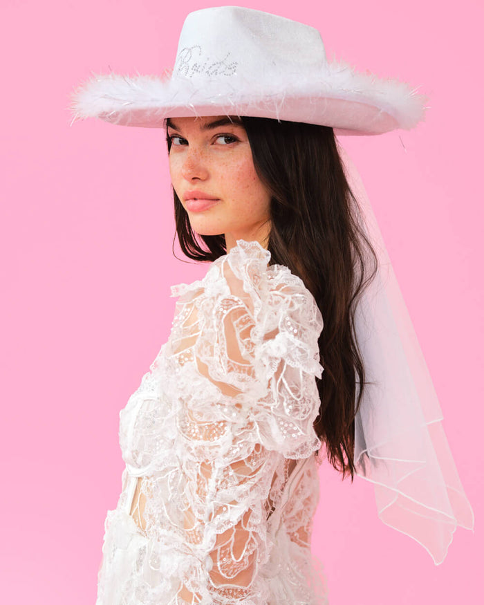 Last Rodeo Hat - bride cowgirl hat