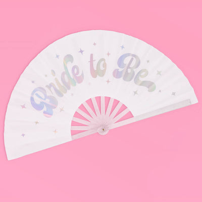 Cloud Nine Fan - iridescent folding fan