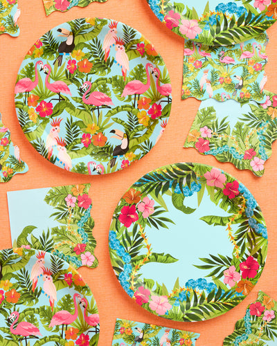 Tropical Plates - 24 paper plates