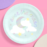 Over the Moon Plates - 25 paper plates