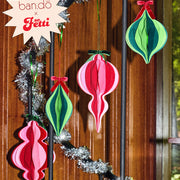Holiday Ornament Set - 4 accordion paper ornaments