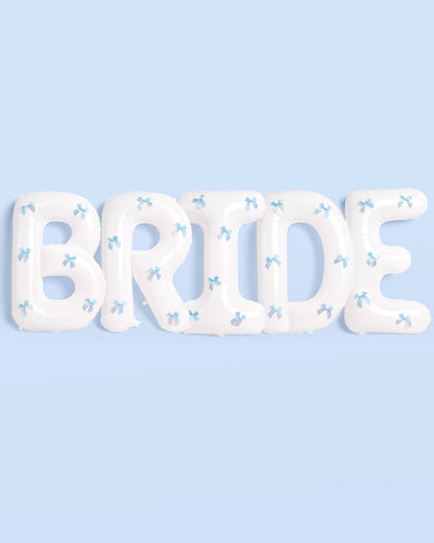 XL Bride + Bows Balloons Bundle