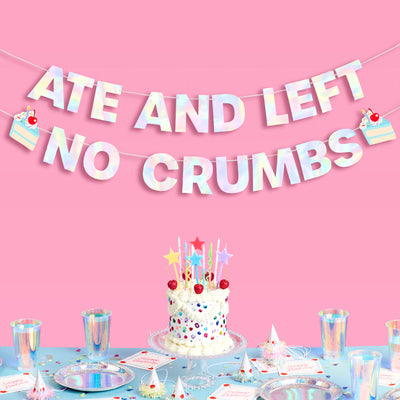 No Crumbs 🎂 Banner - pre-strung banner