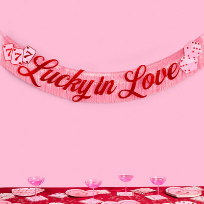 Lucky in Love Banner - two piece banner