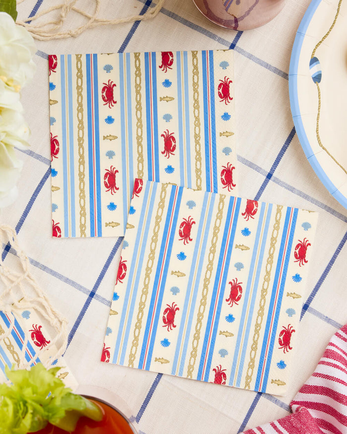 Nautical Napkin Set - 25 paper napkins