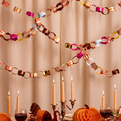 Thanksgiving Paper Chains - autumn paper garland