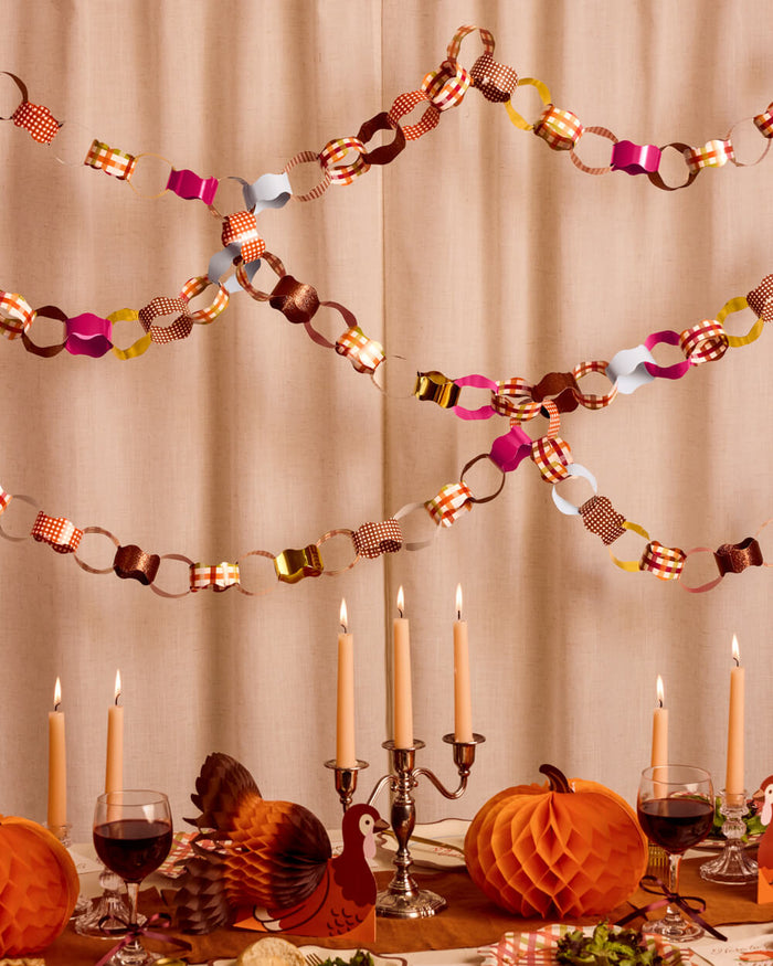 Thanksgiving Paper Chains - autumn paper garland