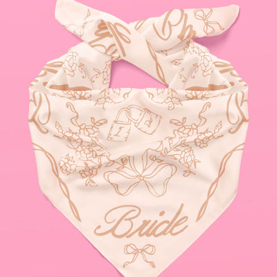 Beige Bride Headscarf - white silk bride head scarf