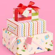 Cute Girl Wrapping Paper - 12 sheets + 16 tags