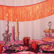 Orange Fringe Banner - iridescent banner