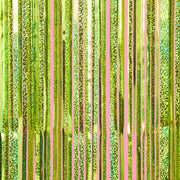 Limelight Curtain - holographic green foil curtain