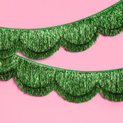 Holiday Scallop Fringe Banner - scalloped banner