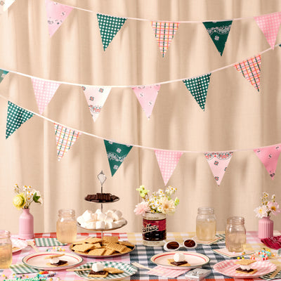 Camp Bunting Banner - gingham garland