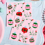 Deck the Halls Napkins - 25 square napkins