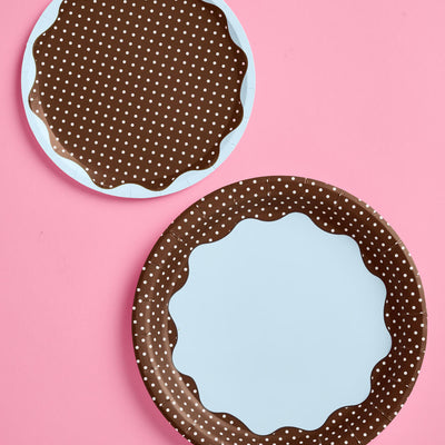 Cocoa Polka Dot - 32 Plates