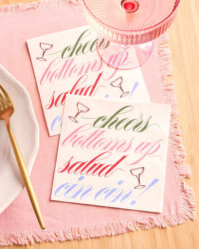 Cheers Cocktail Napkins - 25 paper napkins