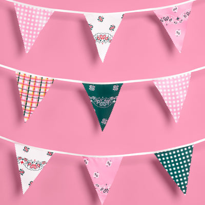 Camp Bunting Banner - gingham garland