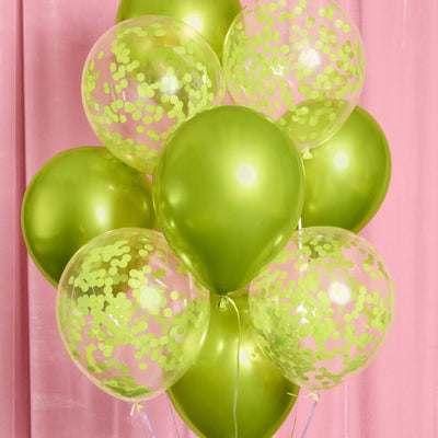 Lime Green Balloon Pack - 24 latex balloons