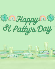 Happy St. Patty's Day Banner - 3D glitter banner