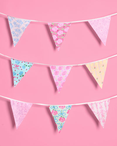Tea Party Bunting Banner - pastel garland
