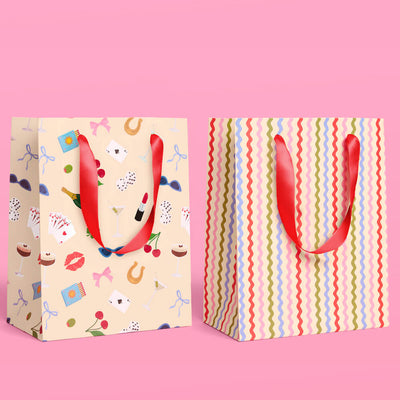 Cute Girl Gift Bag Set - 6 gift bags