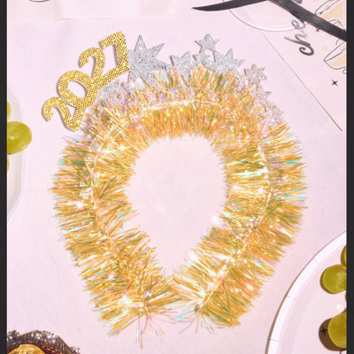NYE 2027 Headband - fringe headband