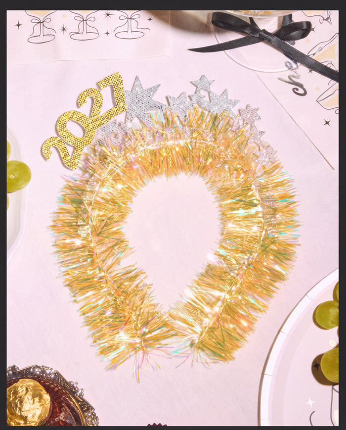 NYE 2027 Headband - fringe headband