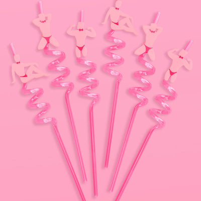 Strip Tease Straws - 12 reusable straws