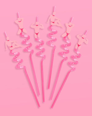 Strip Tease Straws - 12 reusable straws