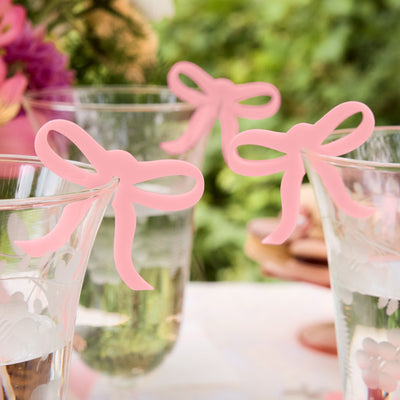 Bow Drink Markers - 8 drink markers