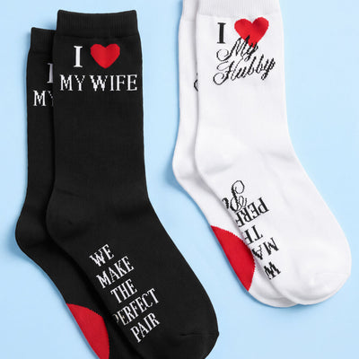 Perfect Pair Couples Socks - Cotton Blend Socks