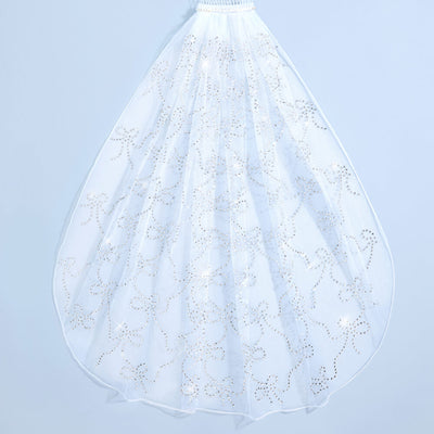 The Bow Veil - premium tulle w. rhinestones