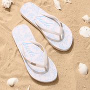Something Blue Flip Flops - rubber printed sandals