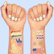 Party in the USA Tats - 34 foil temporary tattoos
