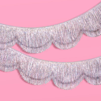 Shimmer Scallop Fringe - scalloped banner