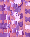 Butterfly Curtain - matte purple foil curtain