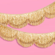 Stay Golden Fringe - scalloped banner