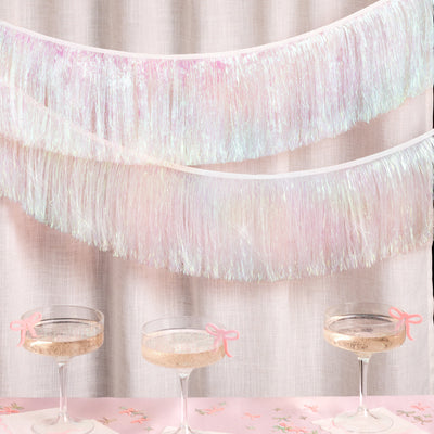 Iridescent Fringe - iridescent foil banner