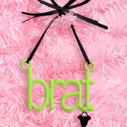 Brat Ornament - neon green ornament