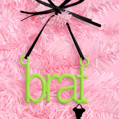 Brat Ornament - neon green ornament