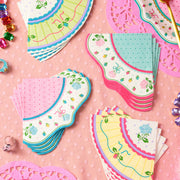 Tea Party Napkins - 24 pastel paper napkins