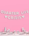 Crisis Averted Banner - silver glitter banner