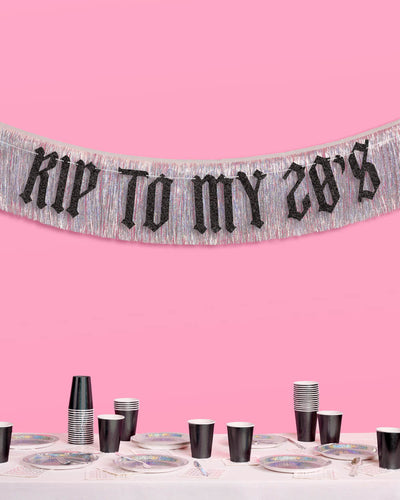 RIP To My 20s Banner - two piece banner